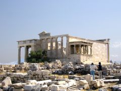 Место спора Афины и Посейдона.Эрехтейон. Акрополь