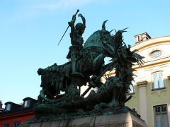 Стокгольм,скульптура Георгия Победоносца
