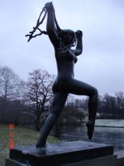 Норвегия. Осло. Фрогнер-парк с известными фигурами Густава Вигеланда