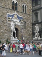 Флоренция. Палаццо Веккио на площади Синьории.