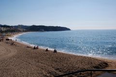 Ллорет де мар. Пляж Platja de Lloret - панорама