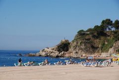 Ллорет де мар. Пляж Platja de Lloret