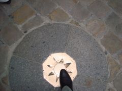 Моя нога в самом центре Европы!