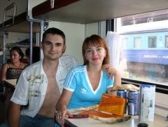 В предвкушении отличной поездки еще в поезде )))