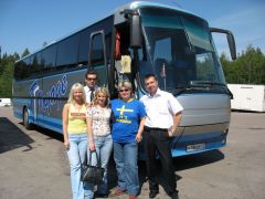 2 Александра-наши водители, Василиса, гид Маша Левина (в центре) и я (sweden)