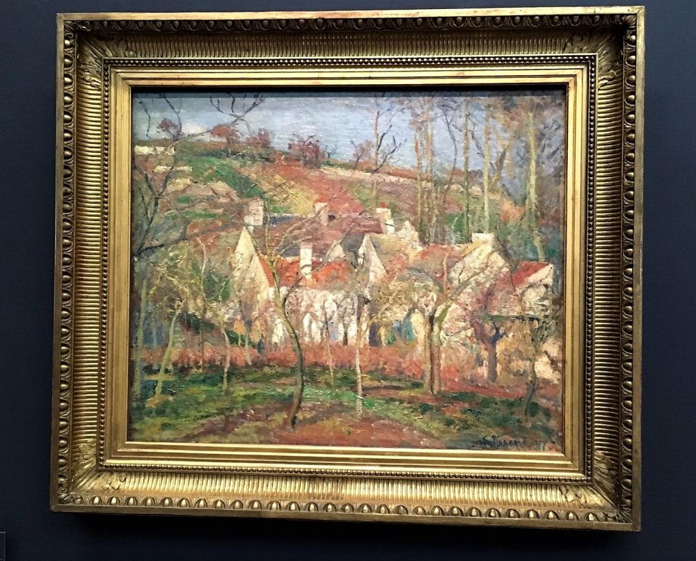 83 Камиль Писарро Красные крыши. Деревенский уголок зимой.jpg