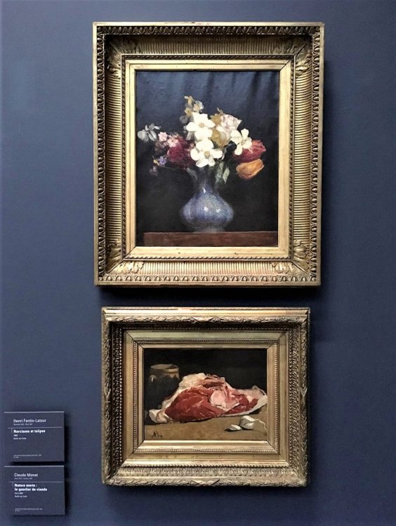117 Анри латур Нарциссы и тюльпаны, Клод Моне Кусок мяса.jpg
