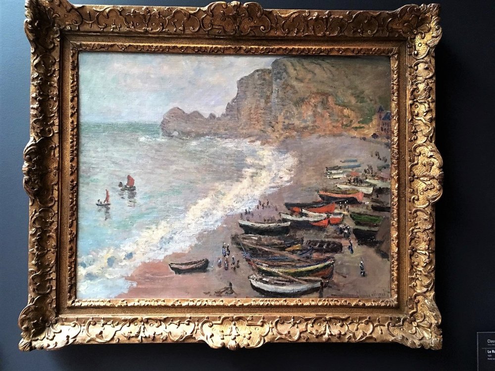 35 Клод Моне. Пляж в Этрета.jpg