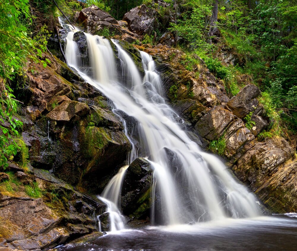 Юканкоски водопад Карелия