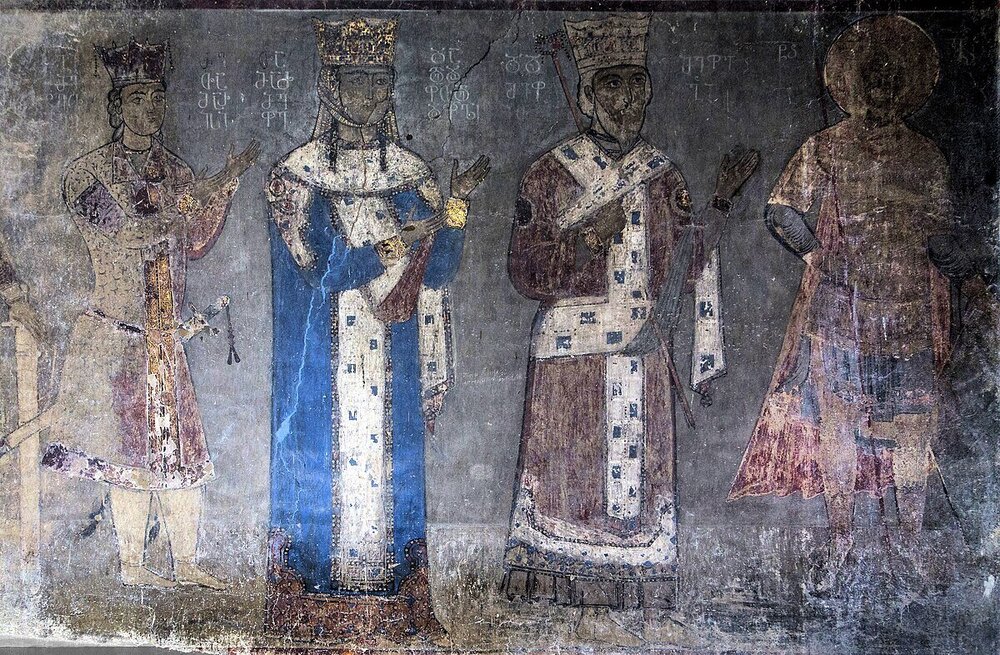 Betania_Monastery,_George_IV_Lasha,_Tamar_and_George_III_of_Georgia.jpg
