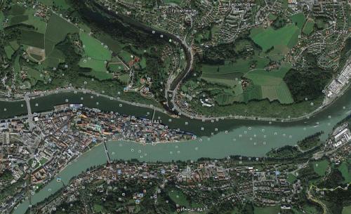 Пассау – слияние рек Инн, Дунай, Ильц.jpg