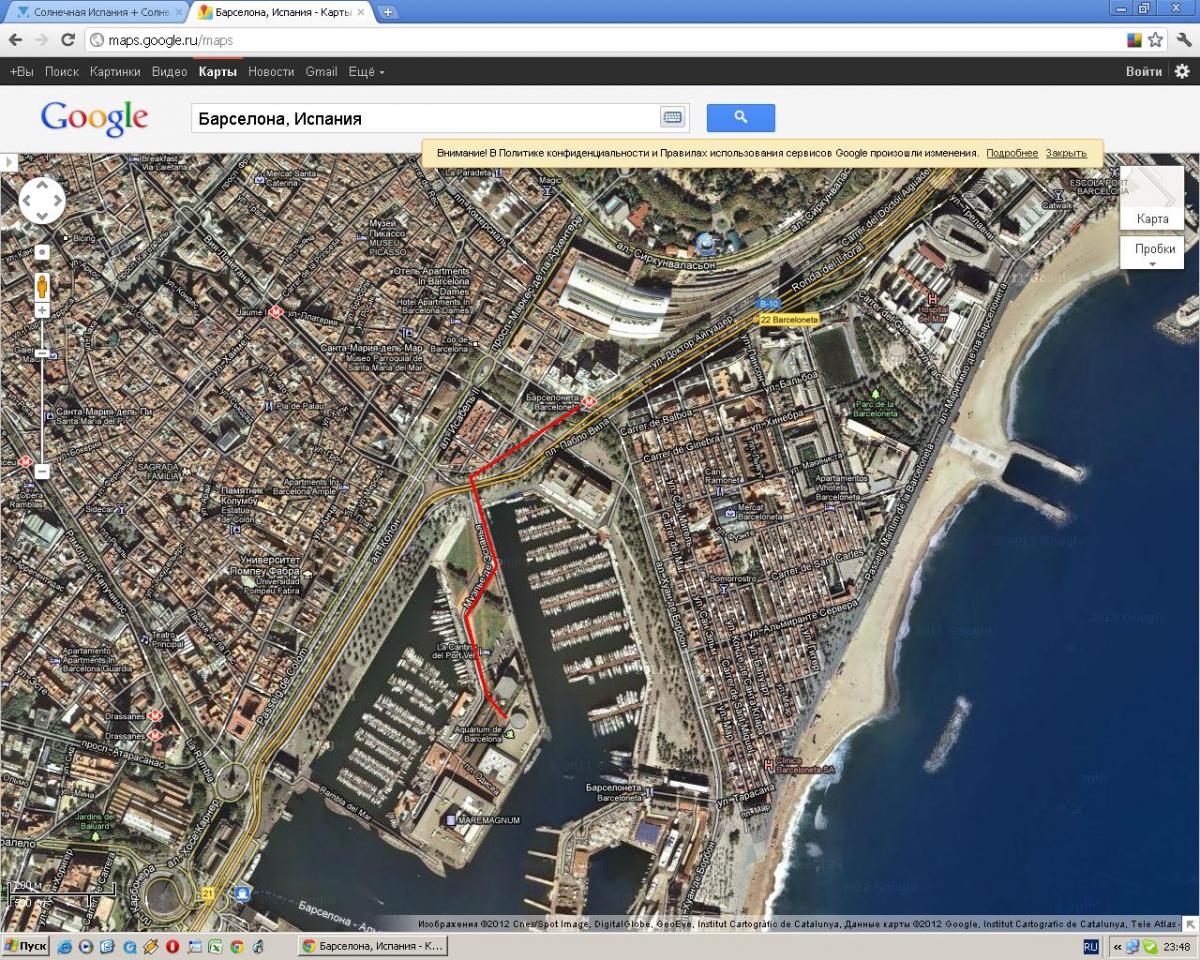 Испания на карте гугл