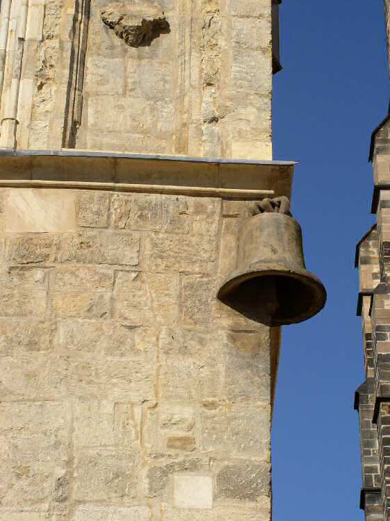 Stone Bell Tower cloudy