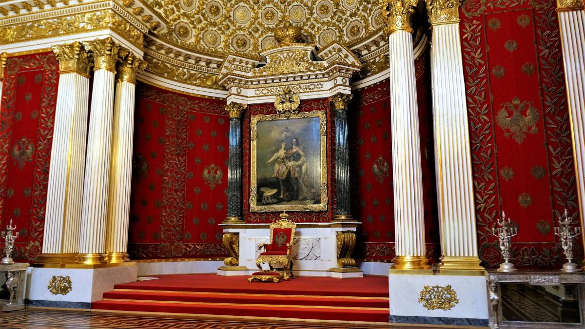 Зимний дворец тронный зал фото