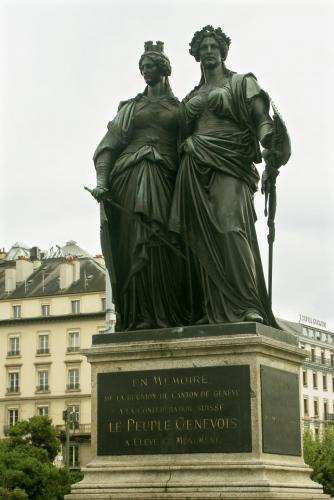 17.09.5056а. Памятник объединению Швейцарии 1814 г. (Женева и Гельвеция - символ Швейцарии)..jpg