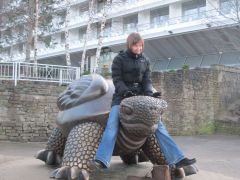 Покатай меня большая Черепаха. Такой вот есть счастливый зверь в Юрмале!
