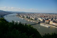 2516.Будапешт.Вид с горы Геллерт (Kilátás A Gellért hegy)