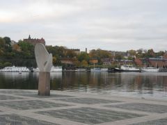 Памятник Солнечный Парус (Solar sail) Стокгольм.
