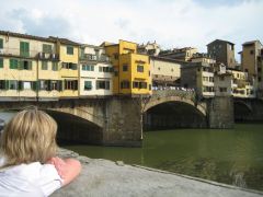 Флоренция, вид на мост