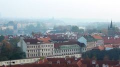 Прага. Панорама Влтавы и Старого города.