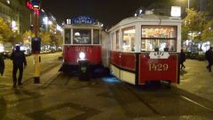 Прага. Кафе "Трамвай" на Вацлавской площади.