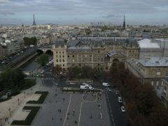 Вид на Париж с башен Нотр-Дам-де-Пари. Сентябрь